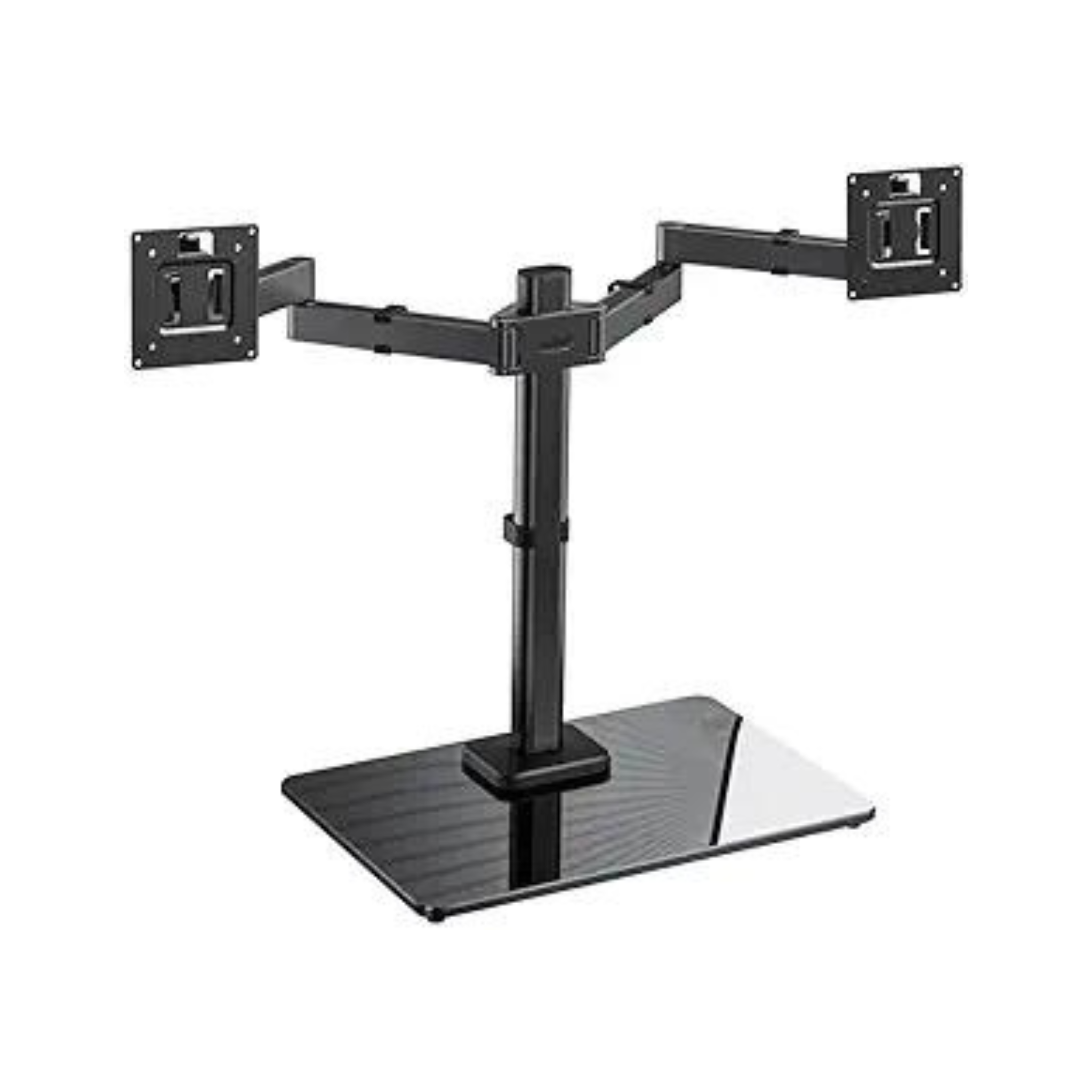 Ergear Dual Monitor Stand w/ Tempered Glass Base (17 to 32")