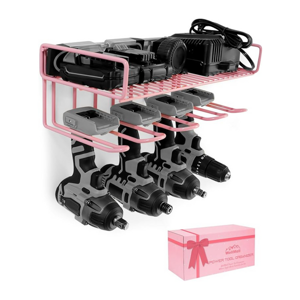 WellMall Heavy Duty Tool Shelf & Tool Rack with Compact Design