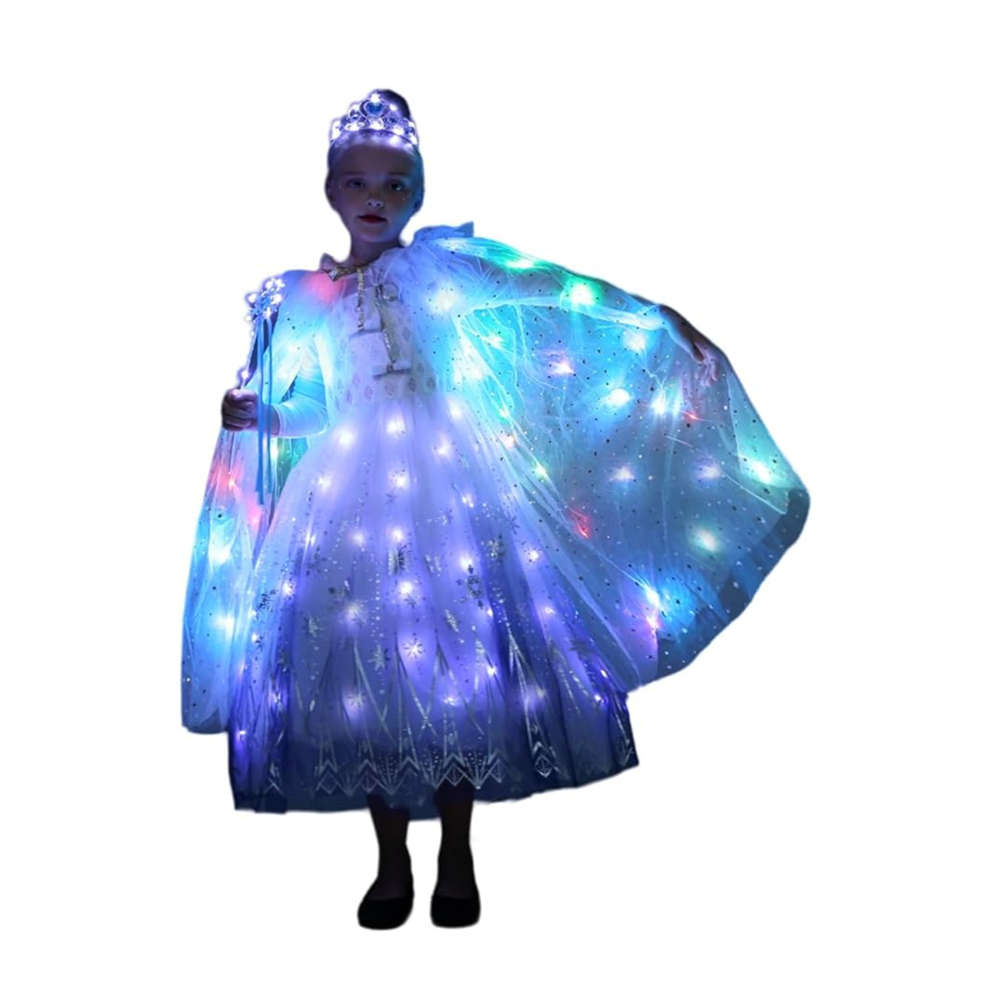 LED Light Up Princess Cape