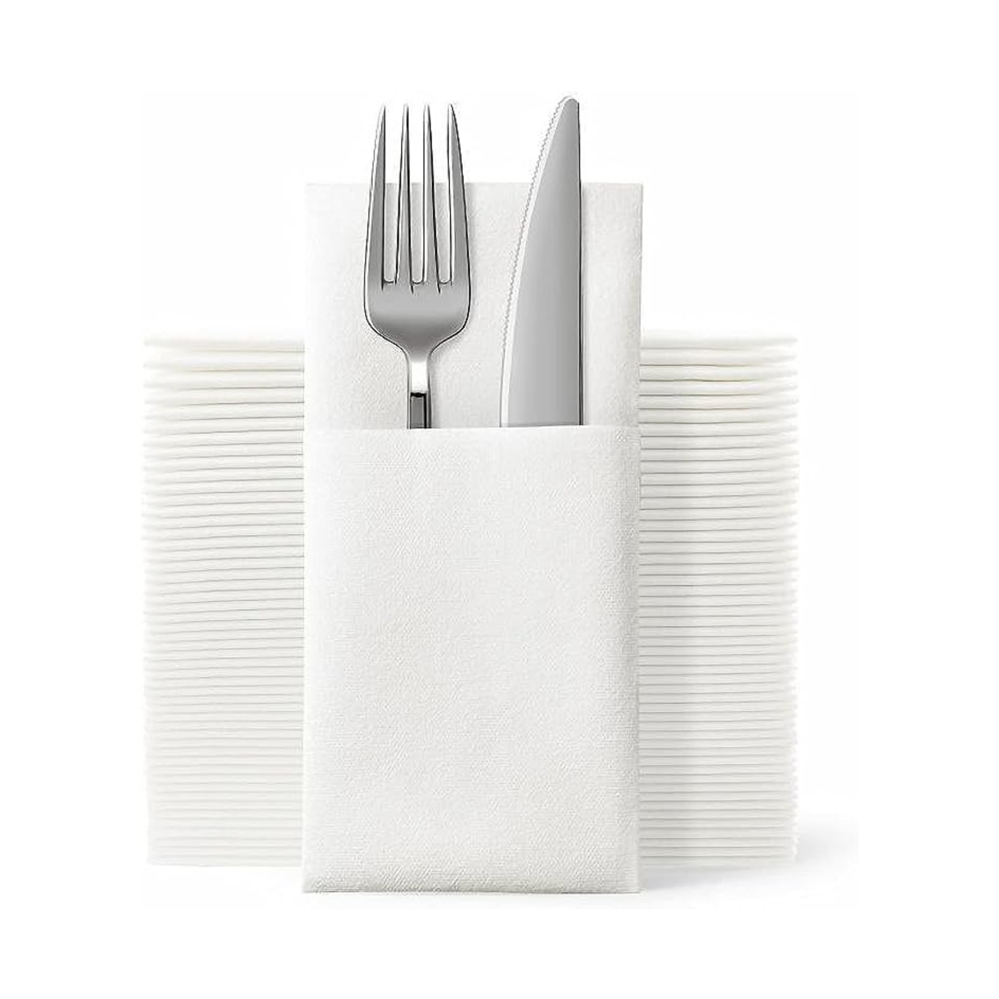 Disposable Cloth Like Napkins w/ Flatware Pocket