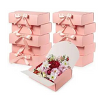 Gift Boxes w/ Lids And Bow, 10 Pack