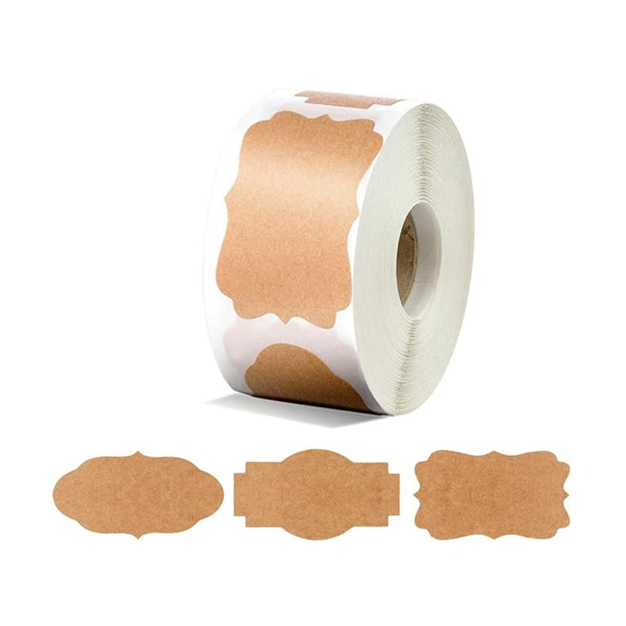 Kraft Sticker Labels, 300 Stickers