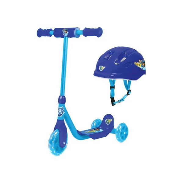 PAW Patrol The Mighty Movie Chase 3 Wheel Scooter & Helmet Set