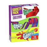 Fruit By The Foot, Gushers, Fruit Roll-Up Variety Pack Of 16