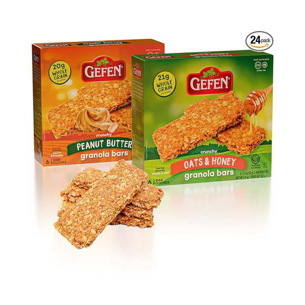 Gefen Granola Bar Variety Pack, 24 Pack