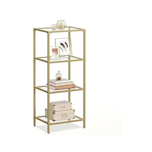 4-Tier Gold Bookshelf