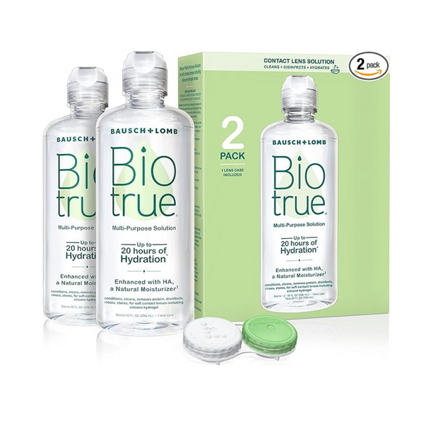 2-Pack Bausch + Lomb Biotrue 10oz Contact Lens Solution w/Case