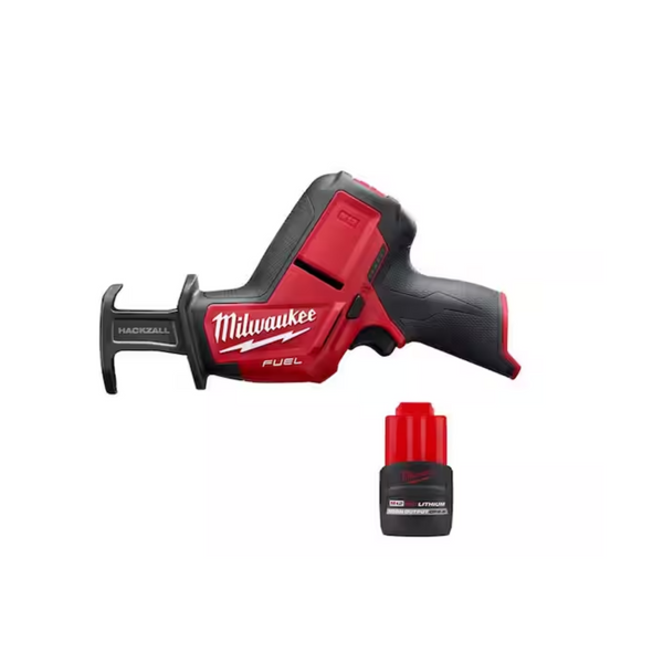 Milwaukee M12 Fuel 12V Brushless Hackzall Reciprocating Saw Kit + 2.5Ah Battery