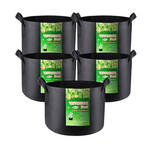 5-Pack Vivosun Heavy Duty 25 Gallon Plant Grow Bags with Handles