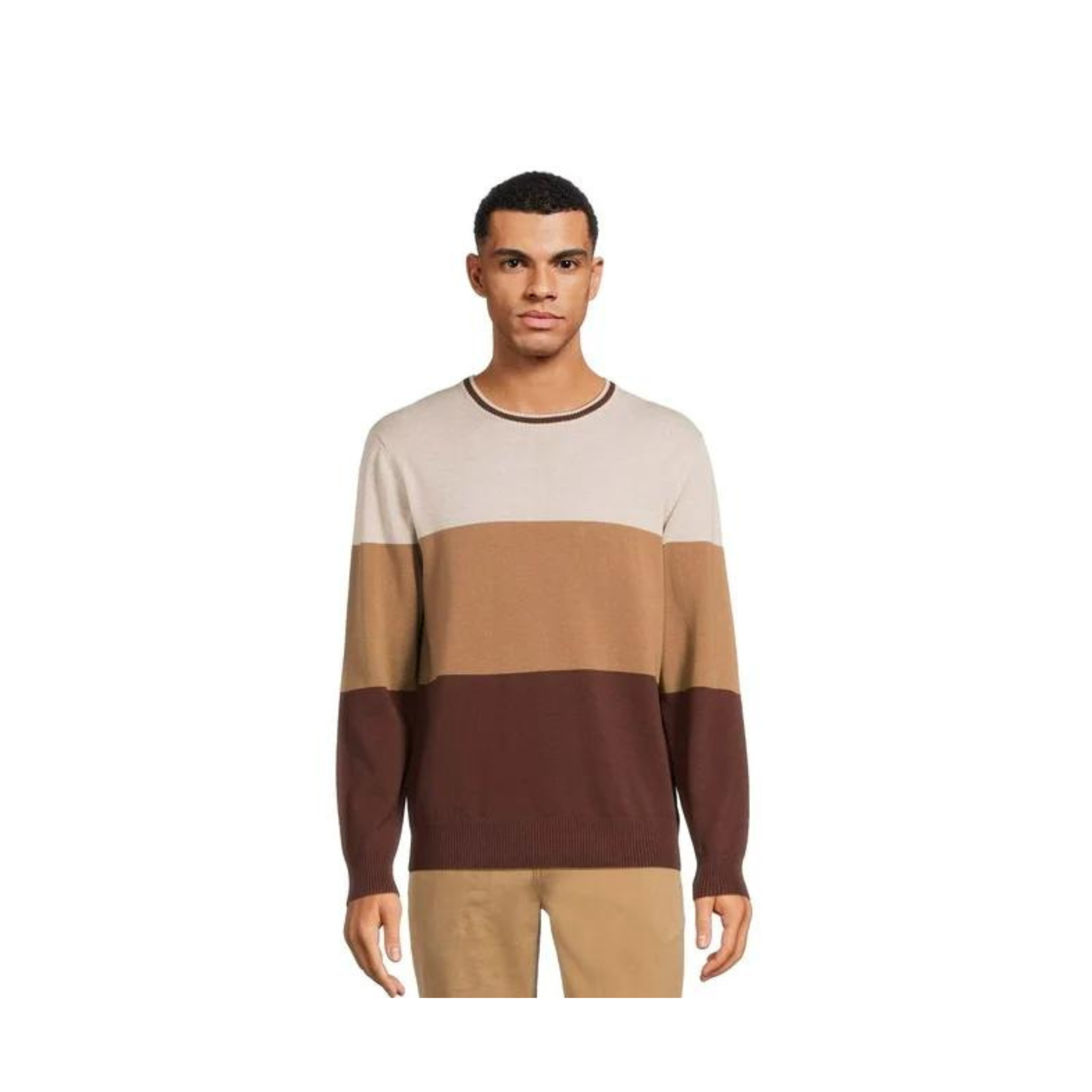 George Men's Sweaters: Fair Isle Sweater or Color Block Sweater