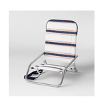 Threshold Cushioned Sand Chair with Carry Strap Striped