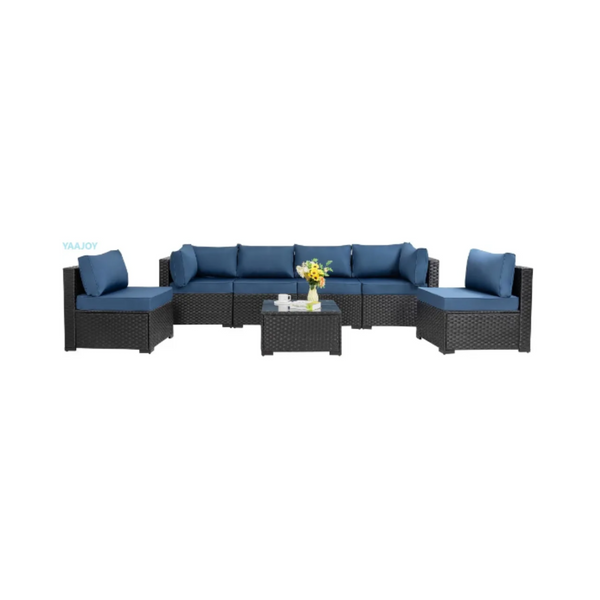 7-Piece Yaajoy Outdoor Patio Sectional Sofa Couch