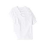 4 Pack Of The Children’s Place Boys’ Short Sleeve White Undershirts
