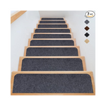 Joenie Soft Stair Treads Non-Slip ‎8" X 30" Carpet Mat (7 Pack)