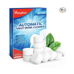 12-Pack Vacplus Automatic Toilet Bowl Cleaner Tablets with Bleach
