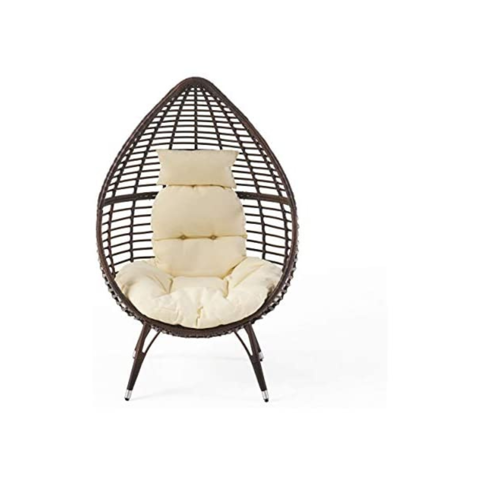 Christopher Knight Home Cutter Teardrop Wicker Lounge Chair with Cushion