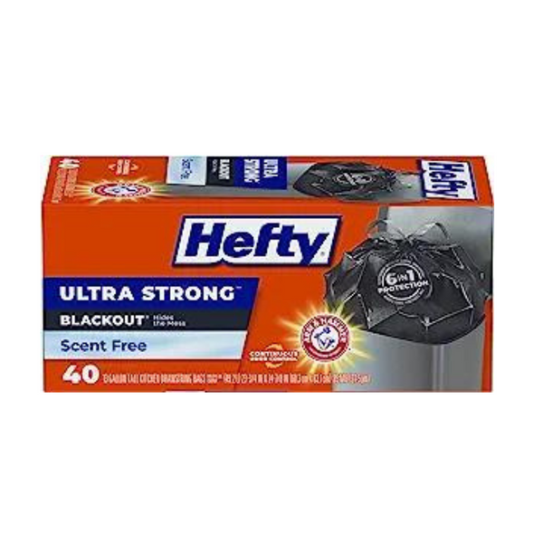 40-Count Hefty 13-Gallon Ultra Strong Trash Bags