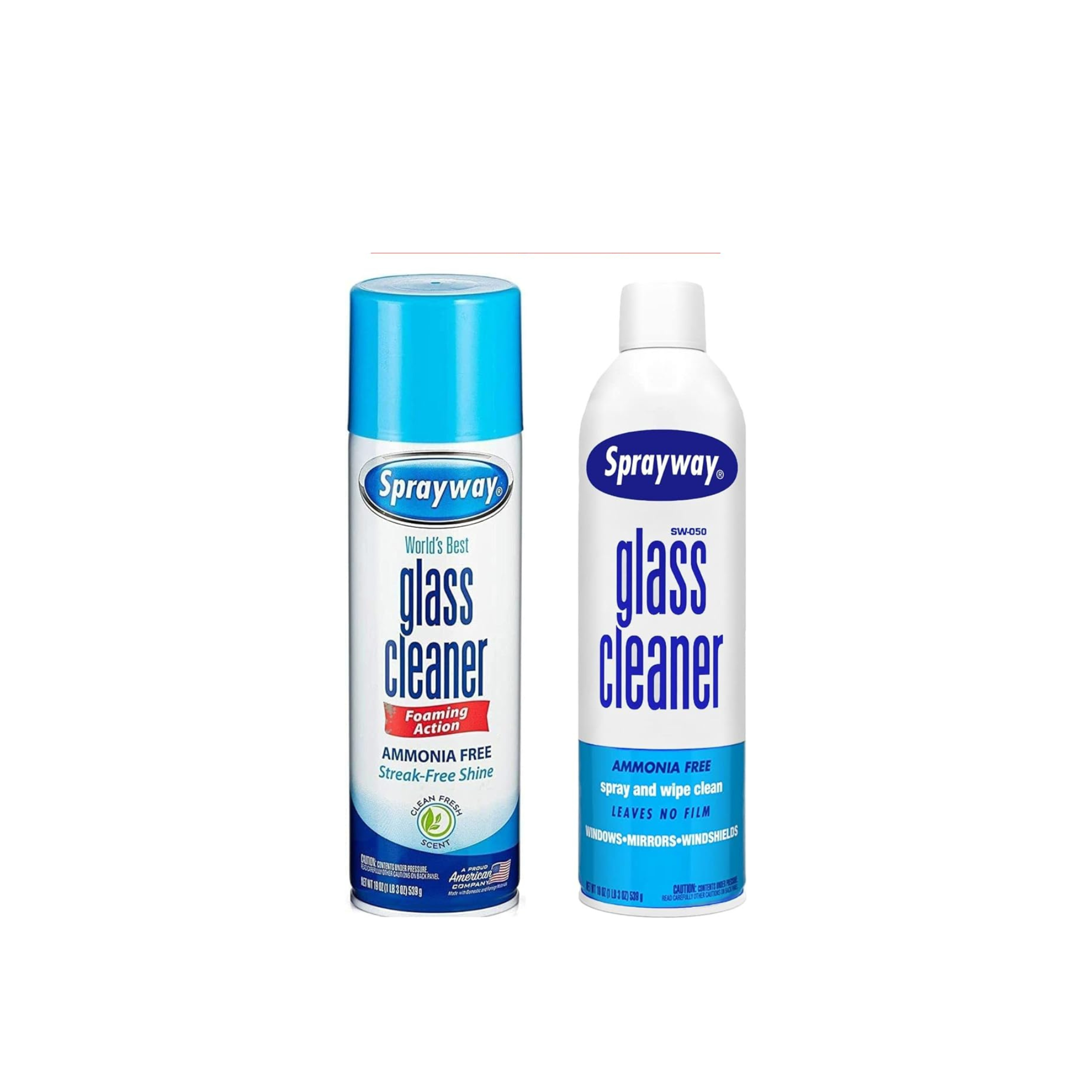 2-Pack Glass Cleaner Aerosol Spray