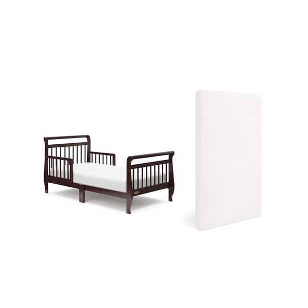Graco Classic Sleigh Toddler Bed With Premium Foam Toddler Mattress