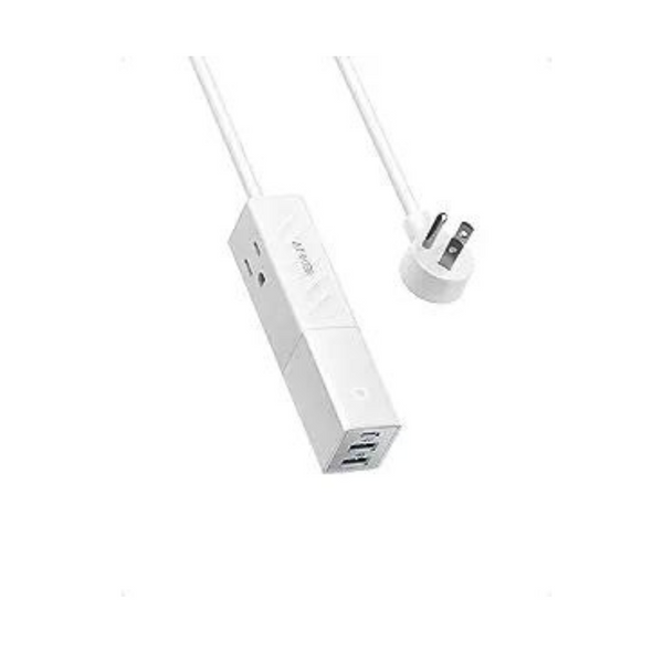 Anker 511 30W 5-In-1 USB Portable Power Strip w/ 5' Extension Cord (White)