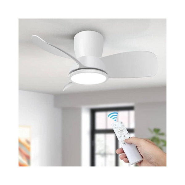 Bosceos 30 Quiet 3 Blades Ceiling Fan with Lights & Remote