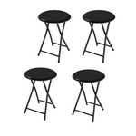 Set of 4 Lavish Home Heavy-Duty 18" 225lb Capacity & Padded Seats Stool