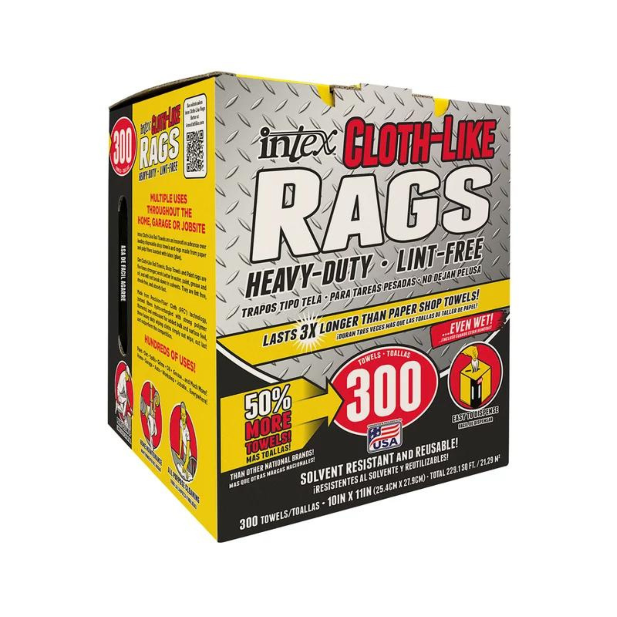 300-Count 10" x 11" Intex Cloth-Like Rags