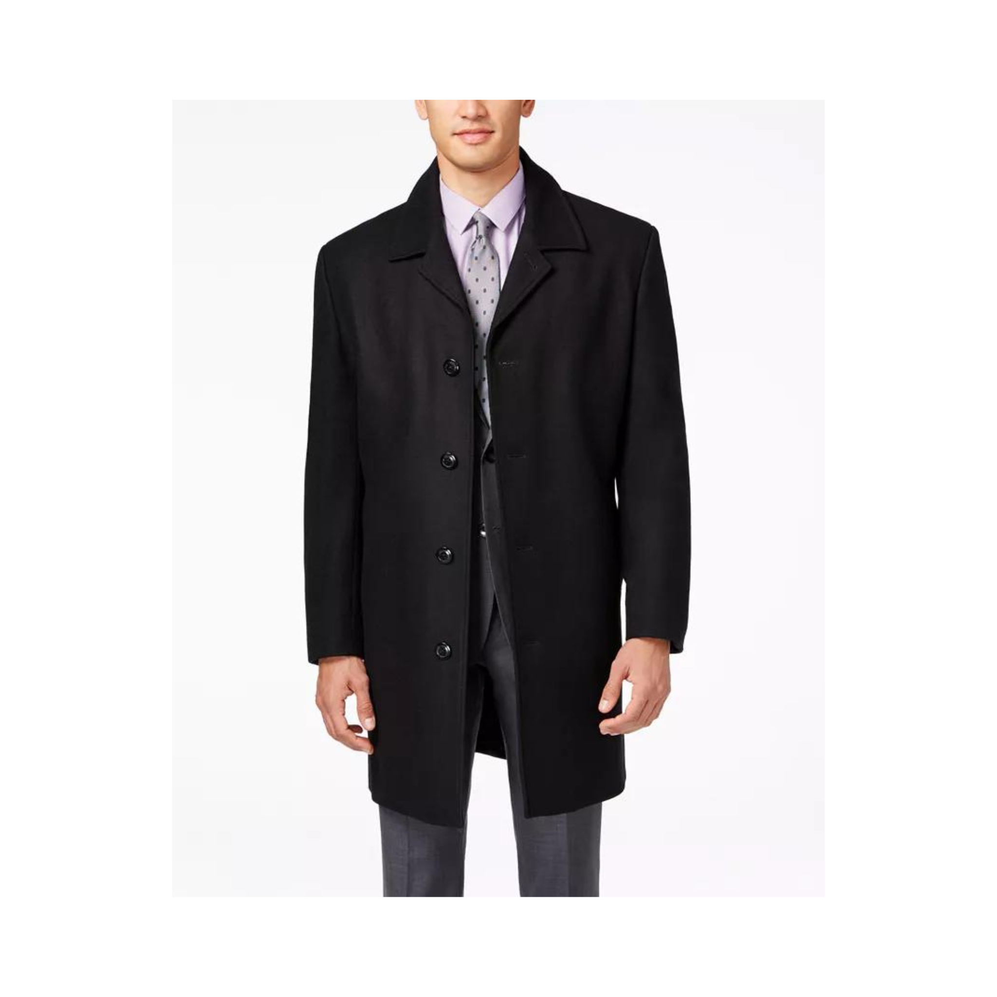 London Fog Men's Coventry Wool-Blend Overcoat