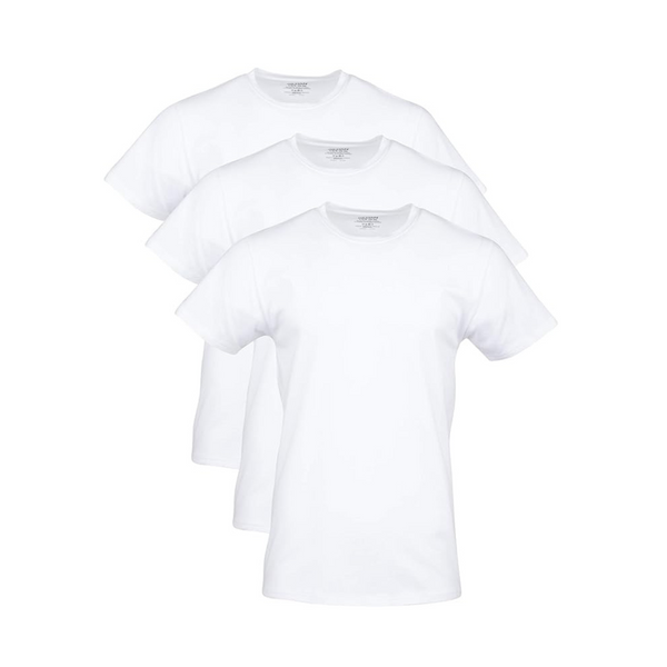 3-Pack Gildan Men's Cotton Stretch Crew T-Shirts