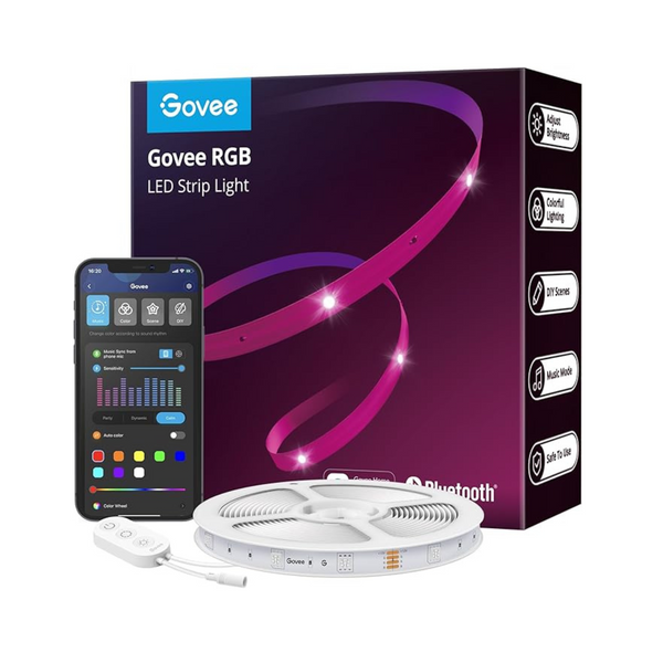 65.6' Govee RGB LED Music Sync Bluetooth Light Strip