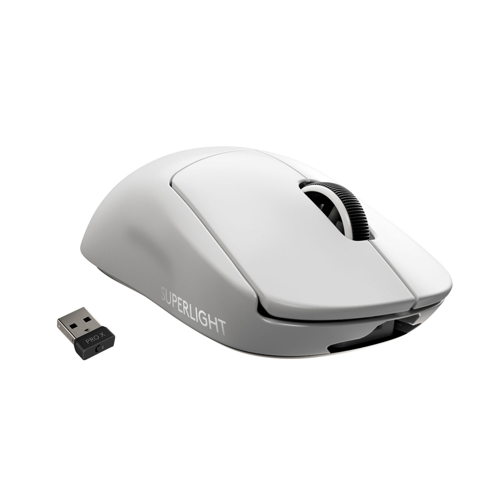 Logitech Pro X Superlight Wireless Optical Gaming Mouse w/ HERO 25K Sensor (White)
