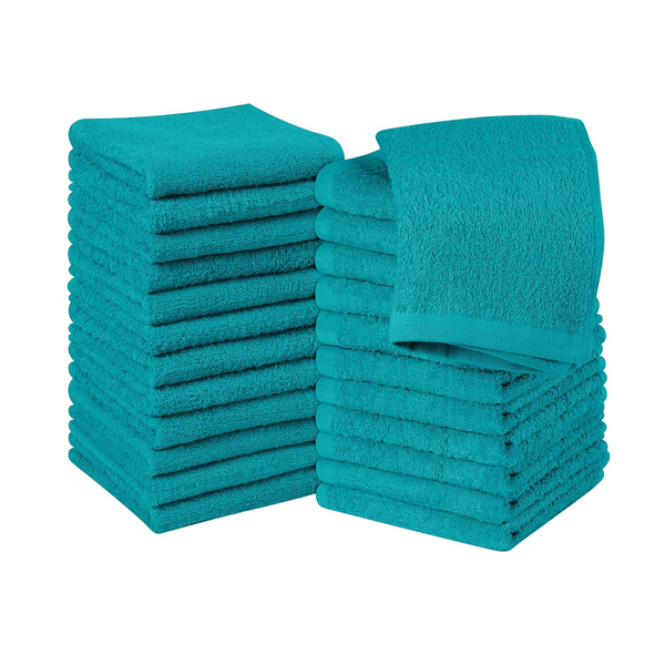24 Premium Cotton Washcloths (23 colors)