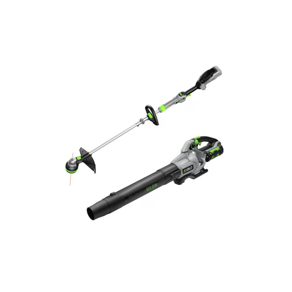 Ego Power+ 56V 15" Cordless String Trimmer + 615 CFM Leaf Blower + 2.5Ah Battery