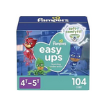 Get 45%-55% Off Pampers Easy Ups Diapers at Amazon! Box of 104-140 Diapers