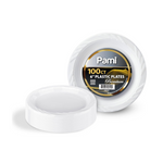 White Plastic Plates, 100 Count (5 Sizes)