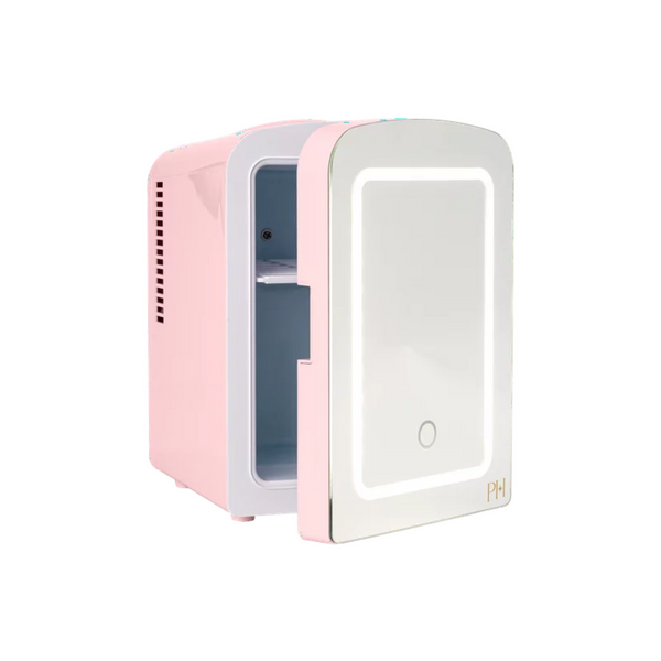 Paris Hilton Beauty Fridge (Cold or Warm) with Lighted Mirror Door