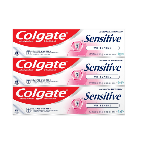3-Pack Colgate Sensitive Whitening Toothpaste