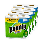 8 Double Plus Rolls [=20 Reg Rolls] of Bounty Paper Towels