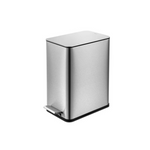 2.6-Gallon Qualiazero Stainless Steel Step On Trash Can (Stainless Steel)