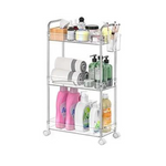 3 Tier Acrylic Utility Rolling Storage Cart
