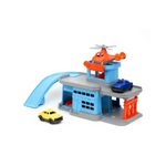 Green Toys Parking Garage with 3 Vehicles