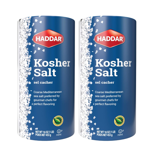 Haddar Kosher Salt, Kosher for Pesach, 2 Pack