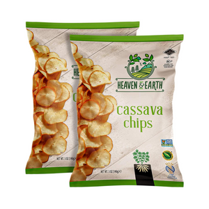 Heaven & Earth Cassava Chips, Kosher for Pesach, 2 5 oz. Bags