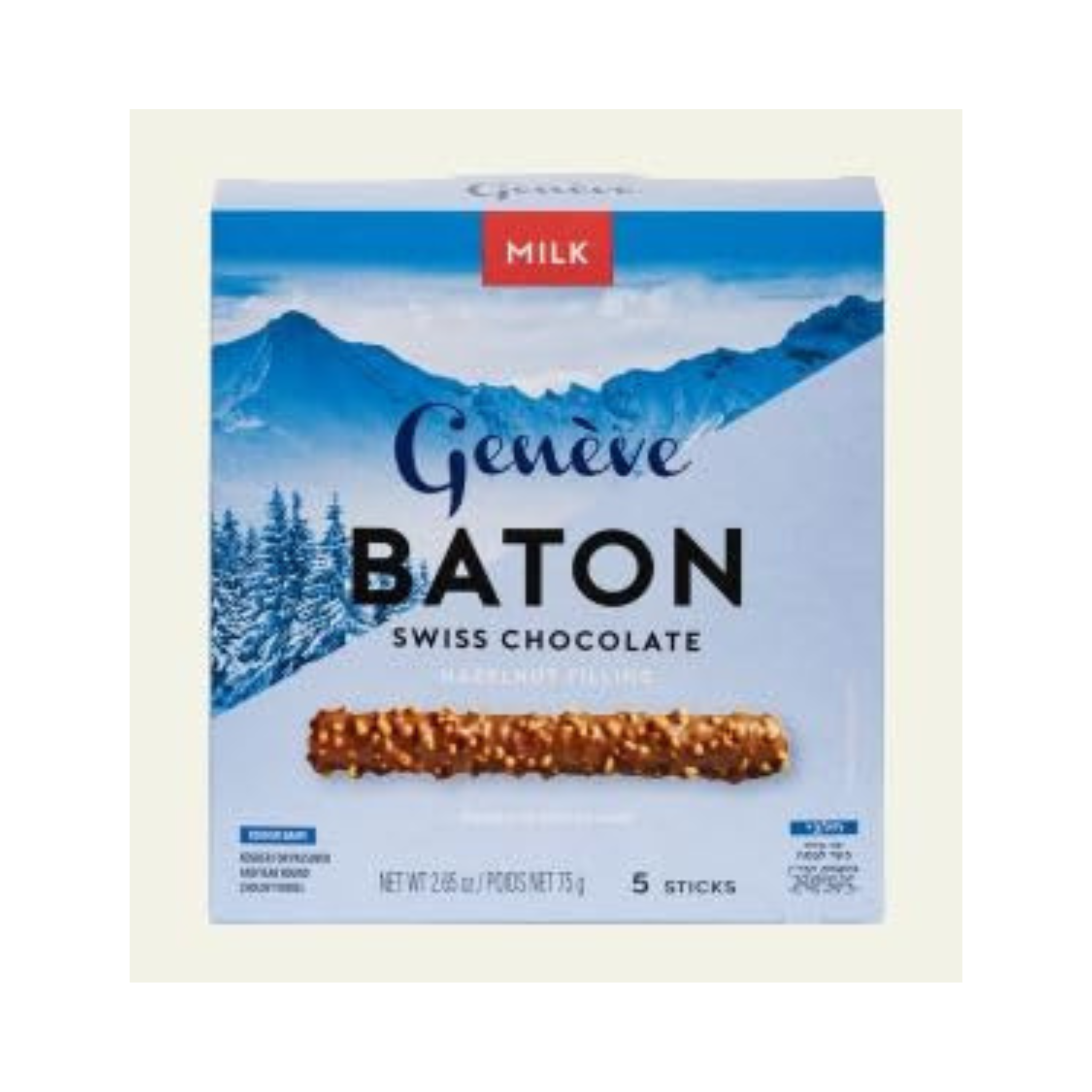 Geneve Baton Swiss Chocolate, Badatz, 2 Pack