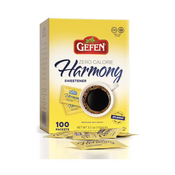 Gefen Zero Calorie Harmony Sweetner, 100 Packets