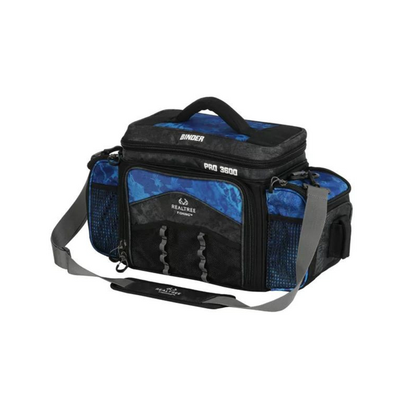 Realtree Pro 3600 Soft Sided Fishing Tackle Bag w/ Binder Top Bait Storage