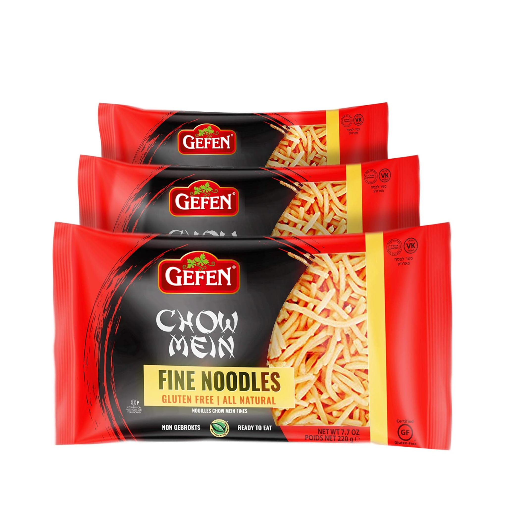 Gefen Chow Mein Fine Noodles, OU Passover, 3 Pack