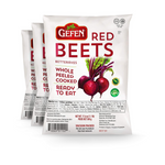 Gefen Ready To Eat Vacuum Packed Beets, Kosher for Pesach, 3 Pack