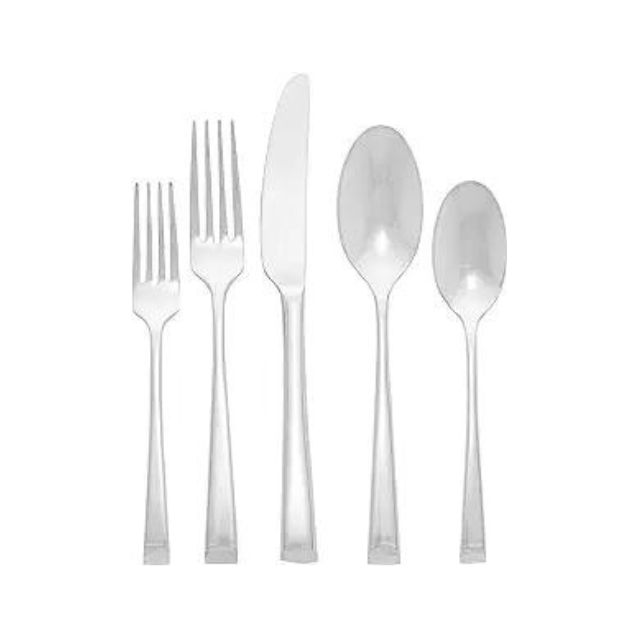 Mikasa Rockford 45-Piece 18/10 Stainless Steel Flatware Set with Serving Utensil Set, Service for 8