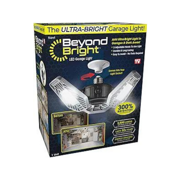 Ontel Beyond Bright 3-Panel LED Adjustable Garage Light